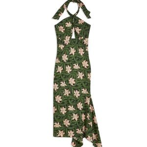 Topshop Hibiscus Halter Dress, NEW with tags